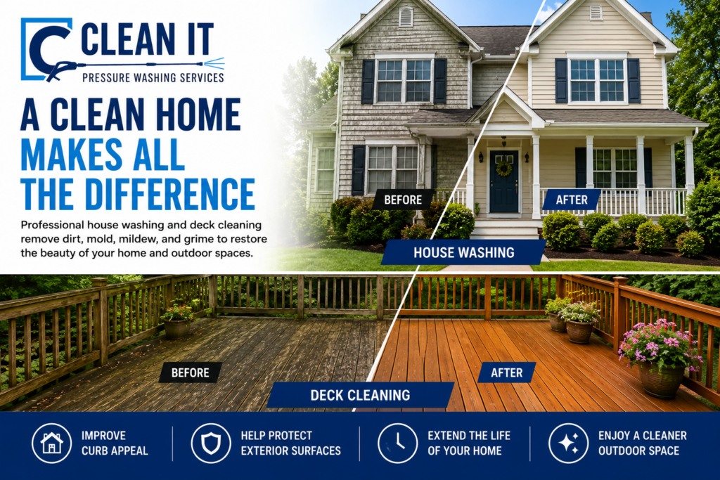 house and deck cleaning